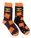 REESE’S PEANUT BUTTER CUPS Men’s 2 Pair Of Halloween Socks REESES PIECES COOL SOCKS Brand - Novelty Socks And Slippers