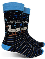 BORN TO DILLY DALLY Men’s Goose Socks GROOVY THINGS Brand