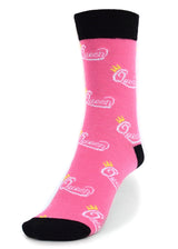 QUEEN Ladies Socks With CROWNS ALL OVER PARQUET BRAND