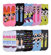 POWEPUFF GIRLS Ladies 10 Pair Of Ankle Socks 'ARE YOU PUFF ENOUGH' - Novelty Socks And Slippers