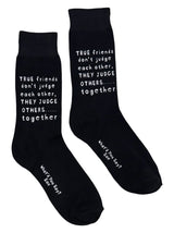 TRUE FRIENDS DON’T JUDGE EACH OTHER, THEY JUDGE OTHERS… TOGETHER Unisex Socks WHAT’D YOU SAY Brand - Novelty Socks And Slippers