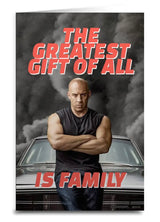 Vin Diesel Greeting Card THE GREATEST GIFT OF ALL IS FAMILY - Novelty Socks And Slippers