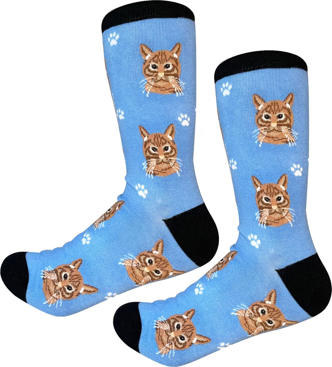 ORANGE TABBY Cat Adult Unisex Socks By E&S Pets Choose Style