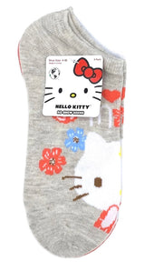 HELLO KITTY Ladies MOTHER’S DAY 3 Pair Of No Show Socks ‘Love Is Mom’ With HEART & FLOWERS - Novelty Socks And Slippers