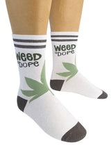 FUNATIC Brand Unisex MARIJUANA Socks ‘WEED IS DOPE’ - Novelty Socks for Less