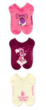 Disney TOY STORY Ladies 3 Pair Of LOTS-O-HUGGIN’ Bear No Show Socks