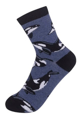 ORCA WHALE Unisex Kids Socks FUNATIC Brand - Novelty Socks And Slippers