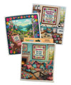 FUNNY GRANDMA SAYINGS Set Of 3 Swedish Dishcloths ‘Grandma’s Kitchen: Where Memories Are Made & Calories Don’t Count