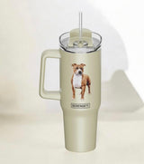 Dog & Cat Stainless Steel Ultimate 40 Oz. Tumbler Hot & Cold Travel Mug By E&S Pets (Choose Breed)