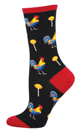 SOCKSMITH Brand Ladies ROOSTER & LOLLIPOP Socks ‘COCK SUCKER’ - Novelty Socks And Slippers