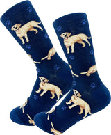 YELLOW LABRADOR Dog Adult Unisex Socks By E&S Pets Choose Style