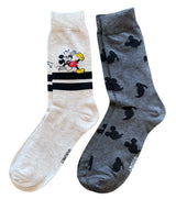 DISNEY Men’s 2 Pair Of MICKEY MOUSE & DONALD DUCK Socks - Novelty Socks And Slippers