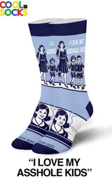 COOL SOCKS Brand Unisex I LOVE MY ASSHOLE KIDS Socks Medium Feet - Novelty Socks And Slippers