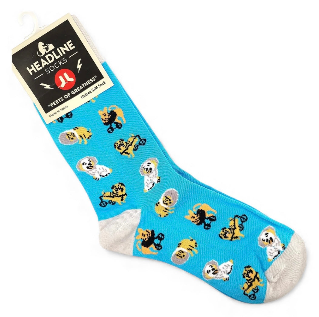 SAD DOGS ADULT UNISEX SOCKS HEADLINE BRAND SOCKS SIZE S/M - Novelty Socks And Slippers