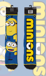 DESPICABLE ME Men’s MINIONS Split Crew Socks ODD SOX Brand - Novelty Socks And Slippers