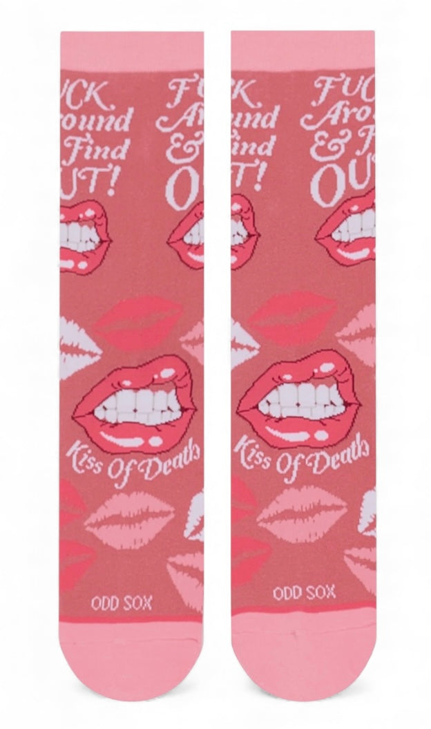 FUCK AROUND & FIND OUT Adult Unisex Socks Medium Feet COOL SOCKS Brand - Novelty Socks And Slippers