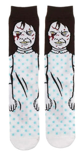 THE EXORCIST Men’s POSESSED REGAN 360 Socks BIOWORLD Brand - Novelty Socks And Slippers