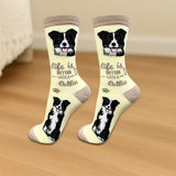 BORDER COLLIE Dog Adult Unisex Socks By E&S Pets Choose Style