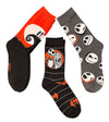 DISNEY THE NIGHTMARE BEFORE CHRISTMAS Ladies 3 Pair Of Socks JACK & SALLY