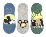 DISNEY Ladies 3 Pair Of MICKEY & MINNIE No Show Liner Socks - Novelty Socks And Slippers