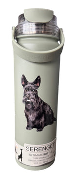 Dog & Cat Stainless Steel 24 Oz. Water Bottle By E&S Pets (Choose Breed) - Novelty Socks And Slippers