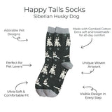 SIBERIAN HUSKY Dog Adult Unisex Socks By E&S Pets Choose Style