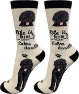 BLACK LABRADOODLE Dog Adult Unisex Socks By E&S Pets Choose Style