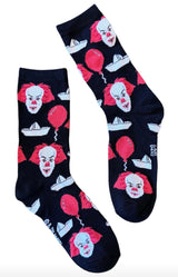 IT THE MOVIE Ladies HALLOWEEN Socks PENNYWISE Red Balloon (Choose Style)
