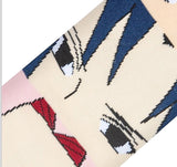 NARUTO Men’s FACES MASH UP Socks ODD SOX Brand - Novelty Socks for Less