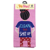 CLEAN THIS SHIT UP Kitchen Tea Towel FUNATIC Brand - Novelty Socks And Slippers