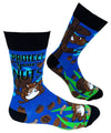 FABDAZ Brand Men’s SQUIRREL Socks ‘PROTECT YOUR NUTS’ - Novelty Socks And Slippers
