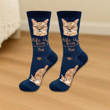 ORANGE TABBY Cat Adult Unisex Socks By E&S Pets Choose Style