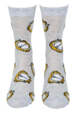 GARFIELD & ODIE Men’s 2 Pair Of Socks ‘ASK ME IF I CARE’ - Novelty Socks And Slippers