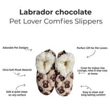 CHOCOLATE LABRADOR Dog Ladies Non-Slip Slippers COMFIES BRAND By E&S Pets