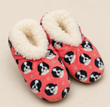 BLACK & WHITE SHIH TZU Dog Ladies Non-Slip Slippers COMFIES BRAND By E&S Pets