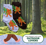FOOZYS BRAND Ladies 2 Pair Of BIG FOOT SASQUATCH Socks - Novelty Socks for Less