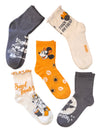 DISNEY Ladies MINNIE MOUSE HALLOWEEN 5 Pair Of Socks ‘SWEET TREATS’ ‘FEELING SPOOKY’