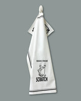 HEY NOW Brand By Fabdaz Cat Kitchen Tea Towel MADE FROM SCRATCH - Novelty Socks And Slippers