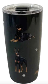 Dog & Cat Stainless Steel Ultimate 20 Oz. Hot & Cold Travel Mug Tumbler By E&S Pets (Choose From 40+ BREEDS) - Novelty Socks And Slippers