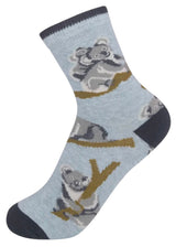 FUNATIC Brand Unisex Kids KOALA BEAR Socks Koala’s All Over Kids Age 7-10 - Novelty Socks And Slippers