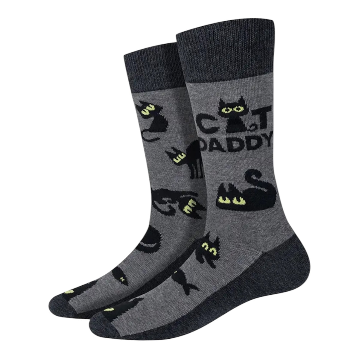 CAT DADDY Men’s Fathers Day Socks Sock Harbor Brand (Choose Color) - Novelty Socks And Slippers