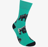 GORILLA Adult Unisex Socks FUNATIC Brand GORILLAS All Over - Novelty Socks And Slippers
