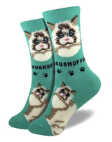 FOOZYS Brand Ladies RAGAMUFFIN CAT Socks - Novelty Socks And Slippers