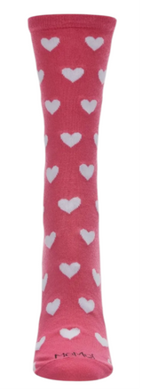 MeMoi Brand Ladies VALENTINES DAY Socks Hearts All Over - Novelty Socks And Slippers