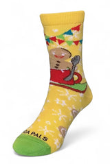 GINGERBREAD MAN Unisex Kids Christmas Socks (Choose Size) Sock Panda Brand - Novelty Socks And Slippers