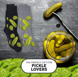 FOOZYS Brand Men’s 2 Pair Of PICKLES Socks PICKLES ALL OVER - Novelty Socks And Slippers