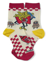 FRENCH FRIES Kids Unisex Socks (Choose Size) Sock Panda Brand - Novelty Socks And Slippers
