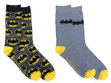 DC COMICS BATMAN Men’s 2 Pair Of Socks BIOWORLD Brand - Novelty Socks for Less