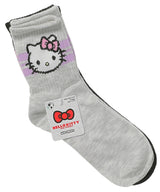 SANRIO HELLO KITTY LADIES 2 PAIR OF SOCKS WITH KUROMI & HELLO KITTY - Novelty Socks for Less