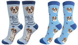 SAINT BERNARD Dog Unisex Socks By E&S Pets CHOOSE SOCK DADDY, LIFE IS BETTER - Novelty Socks for Less